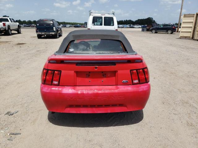 1FAFP44644F167255 - 2004 FORD MUSTANG RED photo 6