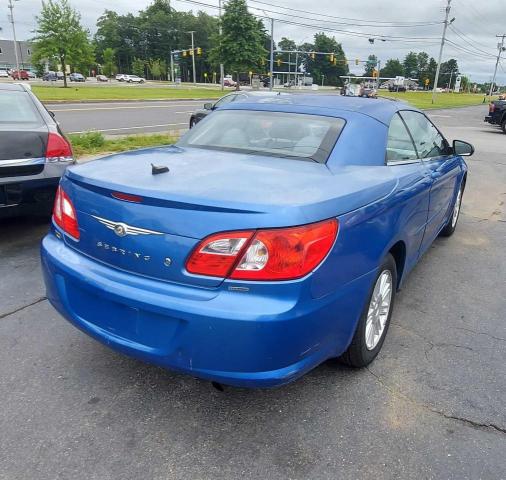 1C3LC55R08N215891 - 2008 CHRYSLER SEBRING TOURING BLUE photo 4