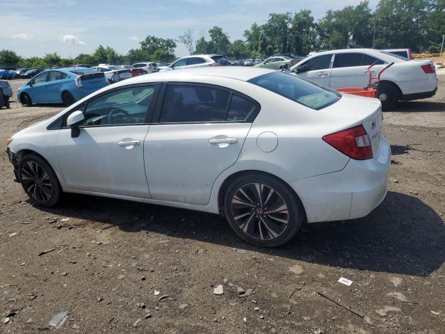 2HGFB2F59CH603405 - 2012 HONDA CIVIC LX WHITE photo 2
