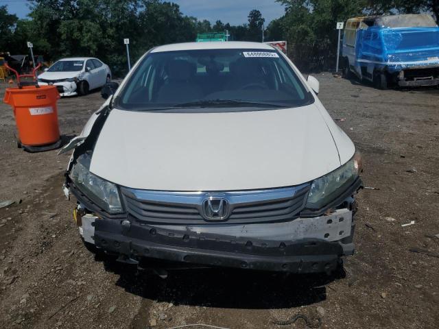 2HGFB2F59CH603405 - 2012 HONDA CIVIC LX WHITE photo 5
