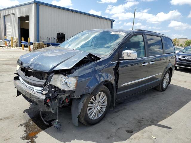 2C4RC1CG5DR734433 - 2013 CHRYSLER TOWN & COU TOURING L BLACK photo 1