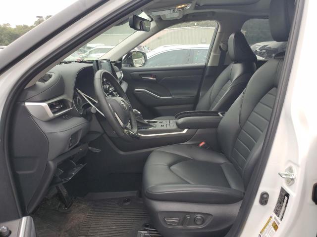 5TDGZRBH8NS591873 - 2022 TOYOTA HIGHLANDER XLE WHITE photo 7