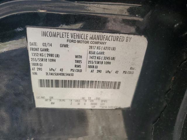 2L1MJ5LK4EBL54650 - 2014 LINCOLN MKT შავი ფოტო 14