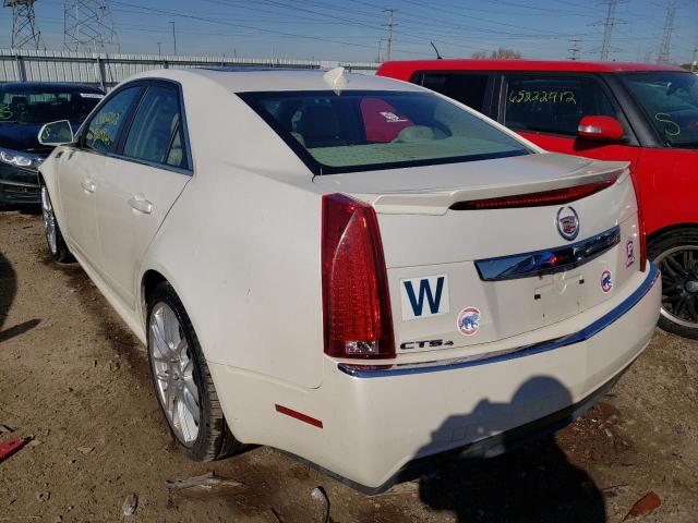 1G6DG5EY3B0168634 - 2011 CADILLAC CTS LUXURY COLLECTION WHITE photo 3