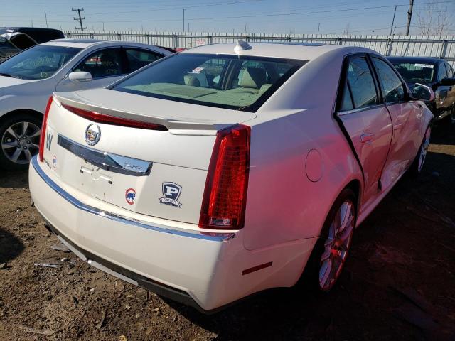 1G6DG5EY3B0168634 - 2011 CADILLAC CTS LUXURY COLLECTION WHITE photo 4