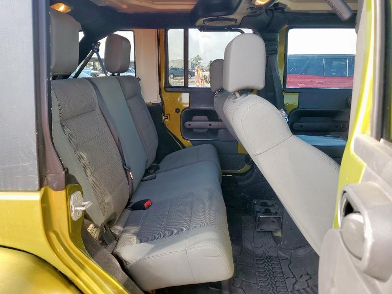 1J4GA59157L152251 - 2007 JEEP WRANGLER SAHARA მწვანე ფოტო 10