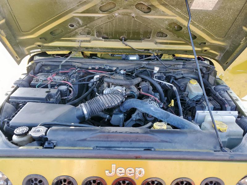 1J4GA59157L152251 - 2007 JEEP WRANGLER SAHARA მწვანე ფოტო 11