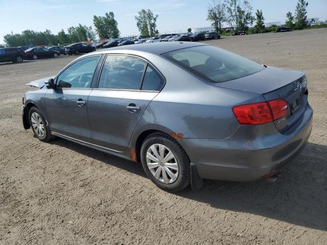 3VW2K7AJ6EM277787 - 2014 VOLKSWAGEN JETTA BASE GRAY photo 2