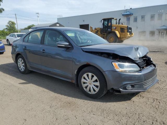 3VW2K7AJ6EM277787 - 2014 VOLKSWAGEN JETTA BASE GRAY photo 4