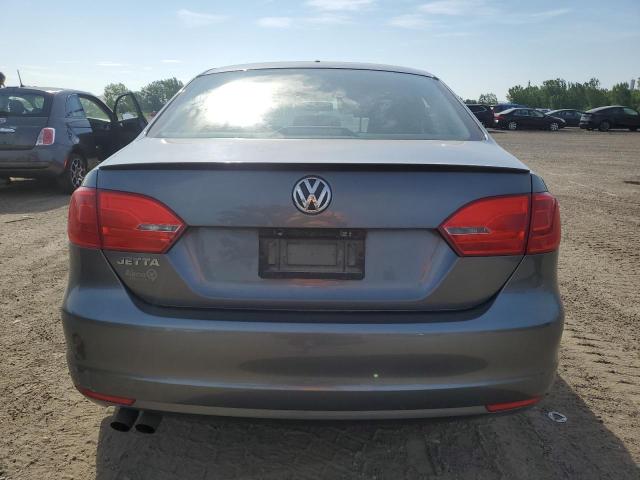 3VW2K7AJ6EM277787 - 2014 VOLKSWAGEN JETTA BASE GRAY photo 6