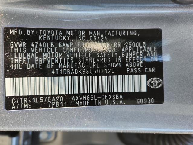 4T1DBADK8SU503120 - 2025 TOYOTA CAMRY XSE 灰色 照片 12