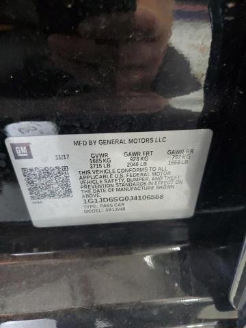 1G1JD6SG0J4106568 - 2018 CHEVROLET SONIC LT 黑色 照片 13