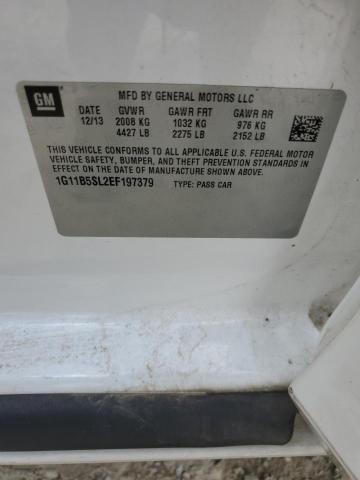 1G11B5SL2EF197379 - 2014 CHEVROLET MALIBU LS WHITE photo 12