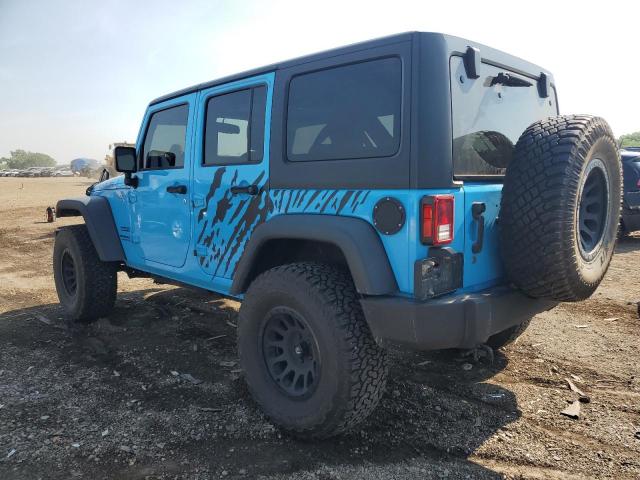 1C4BJWDG1HL630085 - 2017 JEEP WRANGLER U SPORT ლურჯი ფოტო 2