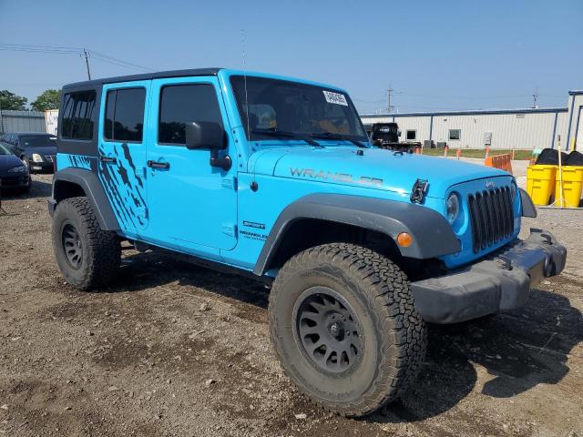 1C4BJWDG1HL630085 - 2017 JEEP WRANGLER U SPORT ლურჯი ფოტო 4