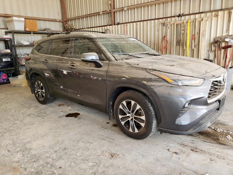 5TDKDRAH9RS543590 - 2024 TOYOTA HIGHLANDER LE فحمي صورة 4