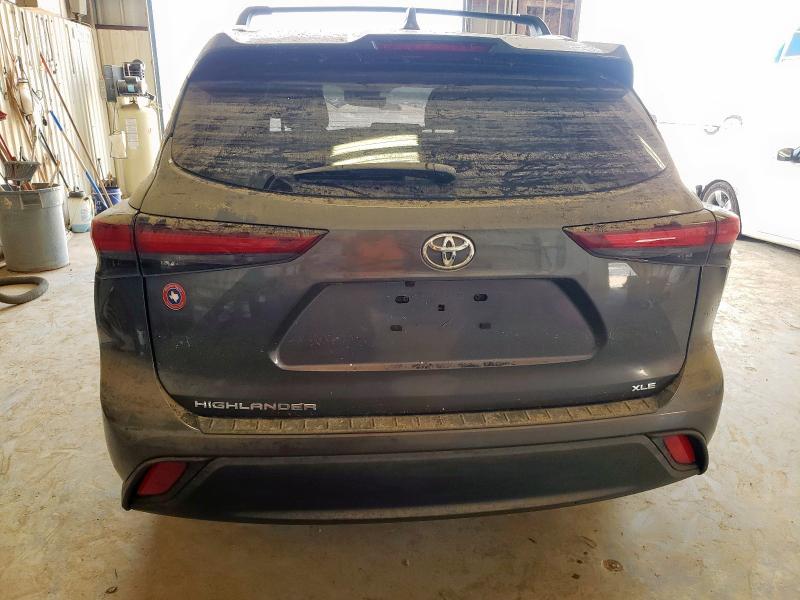 5TDKDRAH9RS543590 - 2024 TOYOTA HIGHLANDER LE فحمي صورة 6