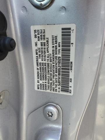 5J6YH18695L016529 - 2005 HONDA ELEMENT EX SILVER photo 13