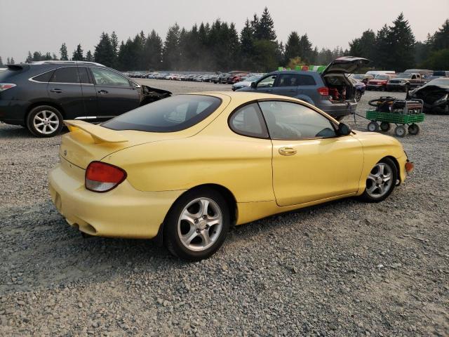 KMHJG25F51U253006 - 2001 HYUNDAI TIBURON YELLOW photo 3