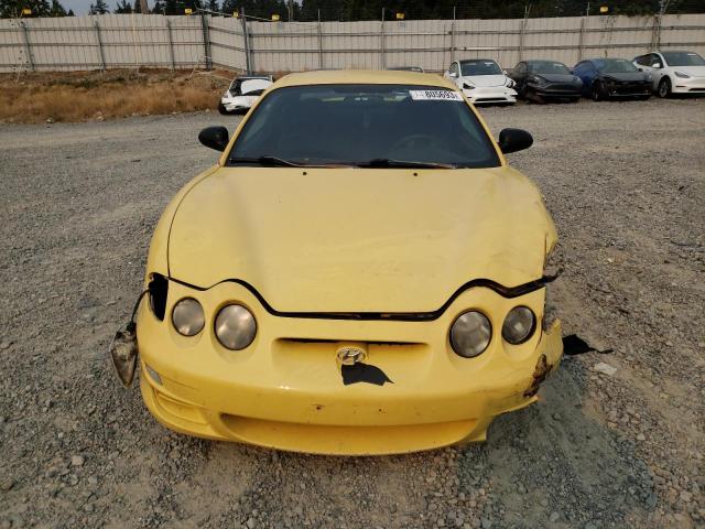 KMHJG25F51U253006 - 2001 HYUNDAI TIBURON YELLOW photo 5