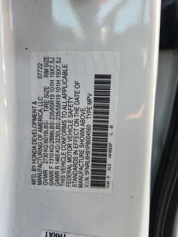 5FNRL6H91PB004560 - 2023 HONDA ODYSSEY ELITE Սպիտակ լուսանկար 14