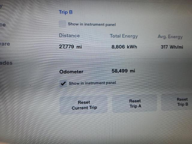 5YJSA1E18HF185960 - 2017 TESLA MODEL S Գրաֆիտ լուսանկար 8