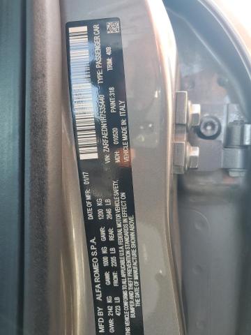 ZARFAEDN1H7535440 - 2017 ALFA ROMEO GIULIA Q4 银色 照片 12