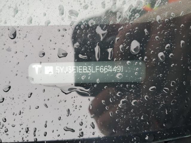 5YJ3E1EB3LF664491 - 2020 TESLA MODEL 3 蓝色 照片 12