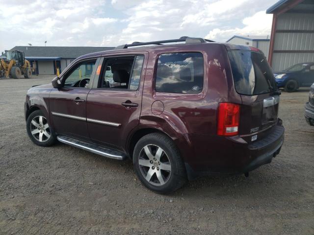 5FNYF4H91CB078126 - 2012 HONDA PILOT TOURING MAROON photo 2