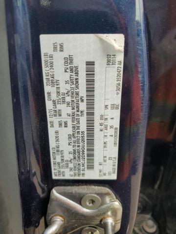 5LMCJ2D99GUJ20535 - 2016 LINCOLN MKC SELECT Կապույտ լուսանկար 13