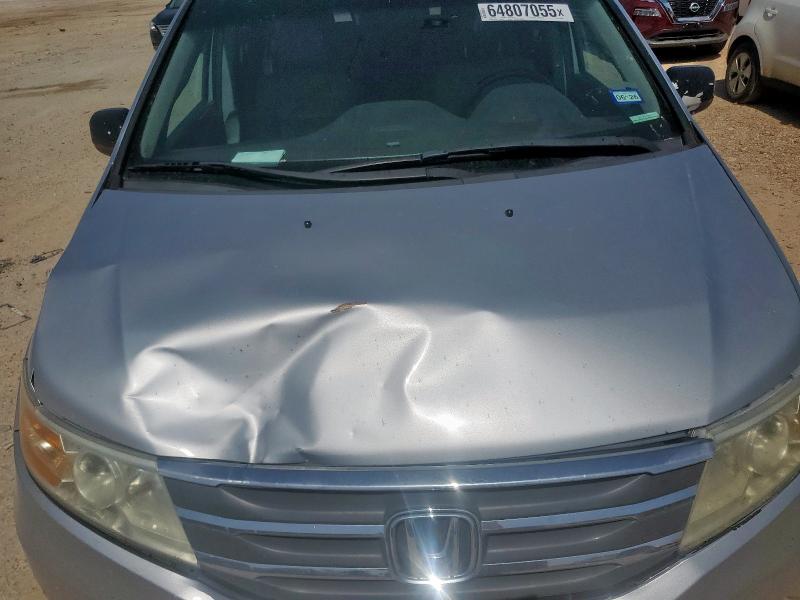 5FNRL5H68DB003272 - 2013 HONDA ODYSSEY EXL SILVER photo 12