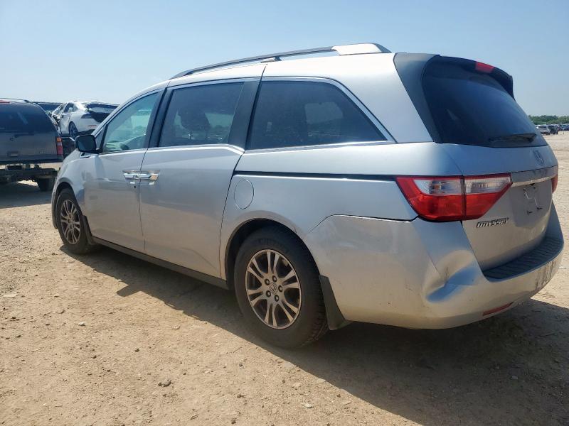 5FNRL5H68DB003272 - 2013 HONDA ODYSSEY EXL SILVER photo 2