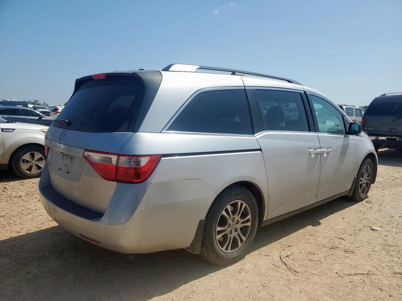 5FNRL5H68DB003272 - 2013 HONDA ODYSSEY EXL SILVER photo 3