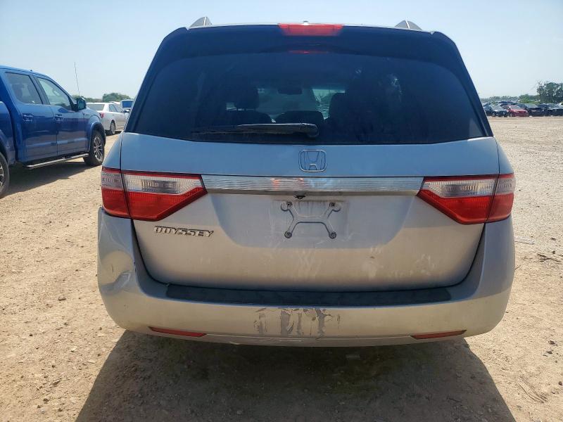 5FNRL5H68DB003272 - 2013 HONDA ODYSSEY EXL SILVER photo 6