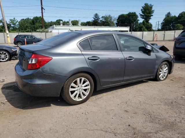 19XFB2F91CE319568 - 2012 HONDA CIVIC EXL ნაცრისფერი ფოტო 3