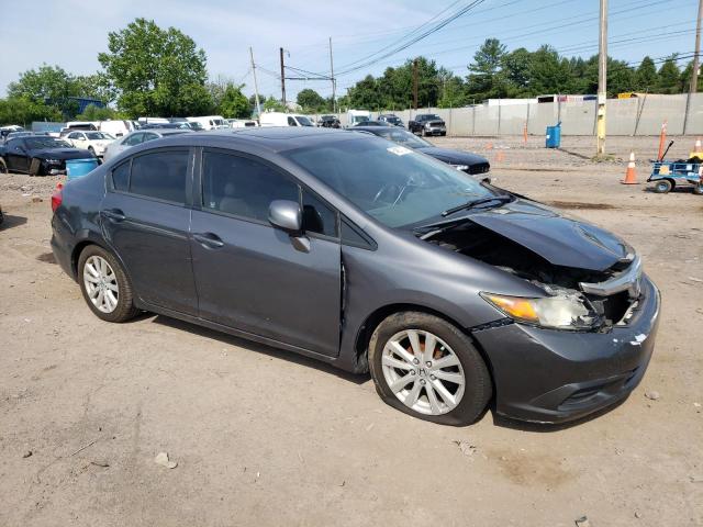 19XFB2F91CE319568 - 2012 HONDA CIVIC EXL ნაცრისფერი ფოტო 4