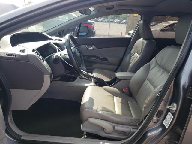 19XFB2F91CE319568 - 2012 HONDA CIVIC EXL ნაცრისფერი ფოტო 7