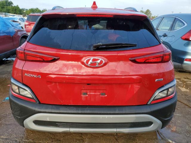 KM8K6CAB2NU912021 - 2022 HYUNDAI KONA SEL RED photo 6