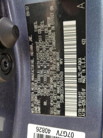 5TDBK22C78S010409 - 2008 TOYOTA SIENNA XLE GRAY photo 14