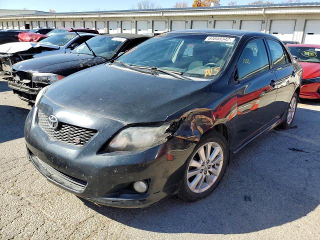 1NXBU40E39Z044317 - 2009 TOYOTA COROLLA BASE BLUE photo 2