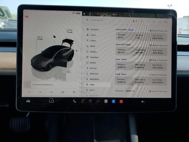 5YJ3E1EA4PF420247 - 2023 TESLA MODEL 3 Boz foto 9