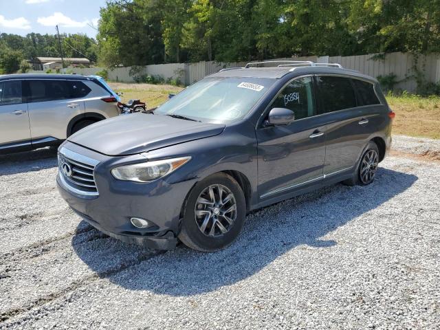 5N1AL0MMXDC335985 - 2013 INFINITI JX35 GRAY photo 1