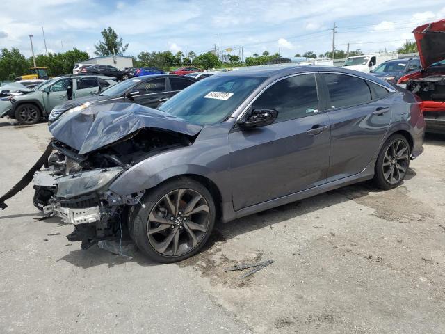 2HGFC2F87LH502550 - 2020 HONDA CIVIC SPORT ნაცრისფერი ფოტო 1