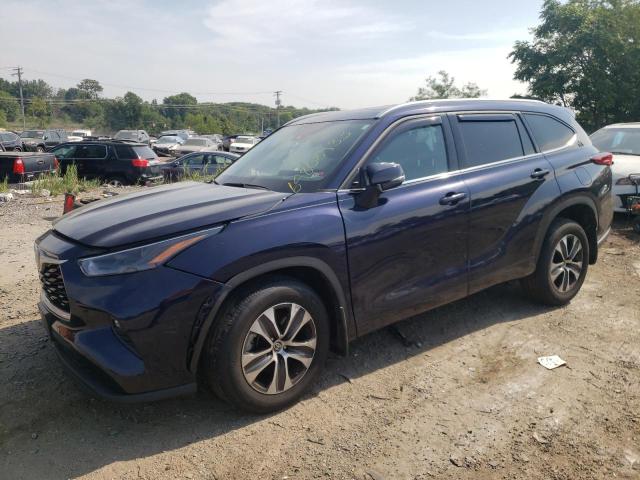 5TDGZRBH4NS584130 - 2022 TOYOTA HIGHLANDER XLE Mavi foto 1