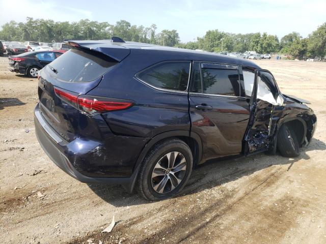 5TDGZRBH4NS584130 - 2022 TOYOTA HIGHLANDER XLE Mavi foto 3