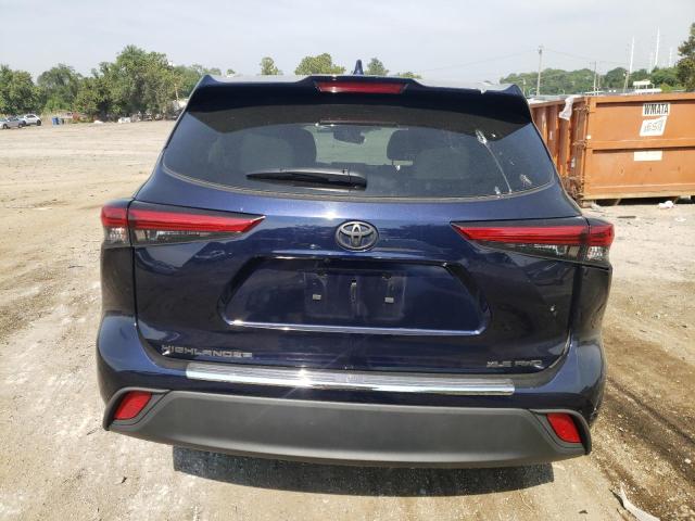 5TDGZRBH4NS584130 - 2022 TOYOTA HIGHLANDER XLE Mavi foto 6