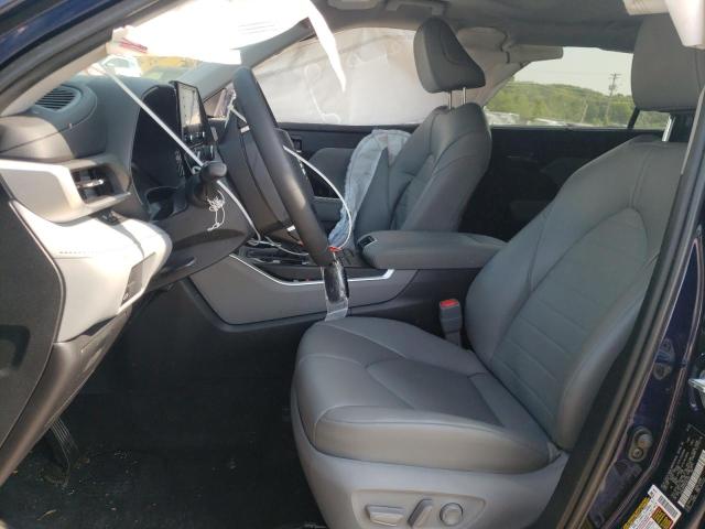 5TDGZRBH4NS584130 - 2022 TOYOTA HIGHLANDER XLE Mavi foto 7