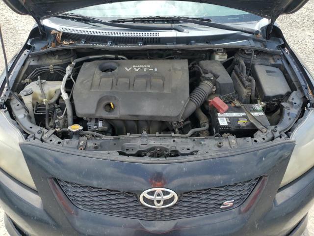 2T1BU4EE3AC323572 - 2010 TOYOTA COROLLA BASE BLACK photo 11