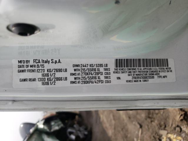 ZFBERFATXG6B20599 - 2016 RAM PROMASTER WHITE photo 12