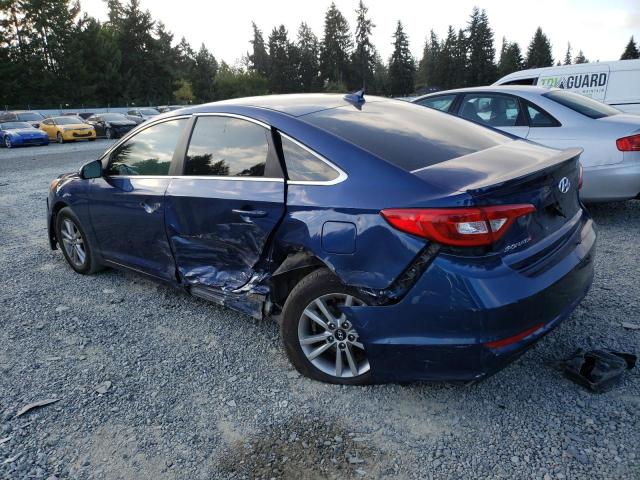 5NPE24AF3GH360323 - 2016 HYUNDAI SONATA SE BLUE photo 2